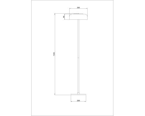 Торшер Favourite 4258-1F Brandy LED*6.6W, 720LM, 4000K, switch D300*H1350мм
