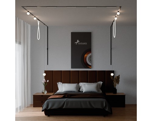 Подвес Favourite 4145-1P Unica LED*6W, 42V, угол рассеивания: 24°, 300LM, 3000-6000K, IP20 D62*H90/1500мм