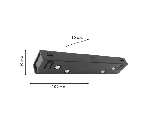 Проводной коннектор Favourite 1012-CB-002 Logica 48V, IP20 L102*W10*H19мм