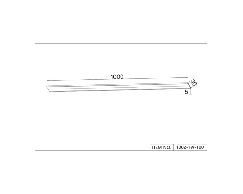 Шинопровод Favourite 1002-TW-100 Unica IP20 L1000*W30*H5мм