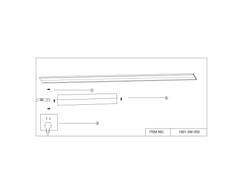 Проводной коннектор Favourite 1001-SW-050 Unica IP20 L500*W36мм