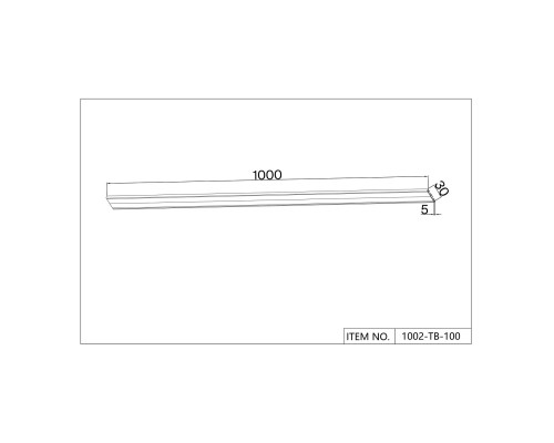 Шинопровод Favourite 1002-TB-100 Unica IP20 L1000*W30*H5мм