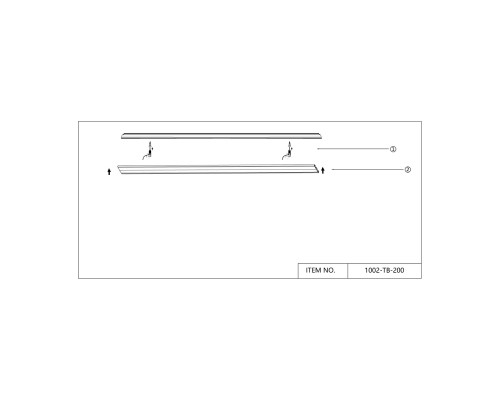 Шинопровод Favourite 1002-TB-200 Unica IP20 L2000*W30*H5мм