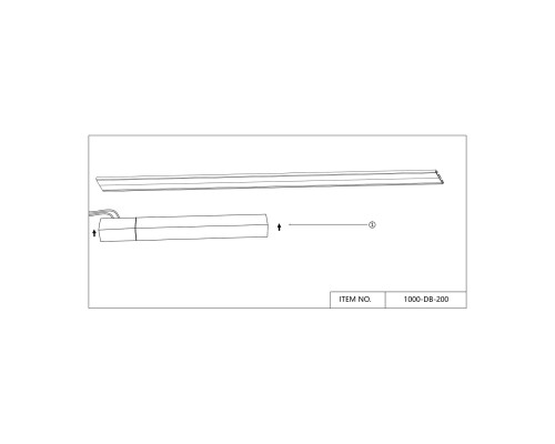 Драйвер Favourite 1000-DB-200 Unica 200W, 42V, IP20 L372*W32*H30мм