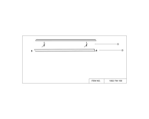 Шинопровод Favourite 1002-TW-100 Unica IP20 L1000*W30*H5мм