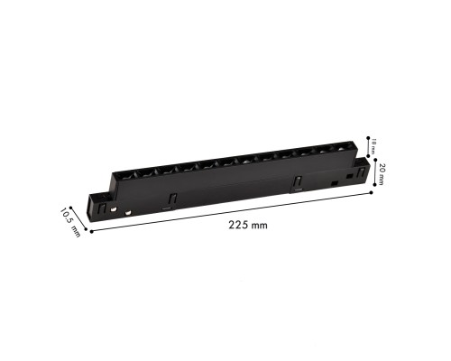 Светильник для трековой системы Favourite 4577-1U Logica LED*10W, 48V, 430LM, 2700-5700K, CRI>90, beam angle:30 L226*W10.5*H18мм