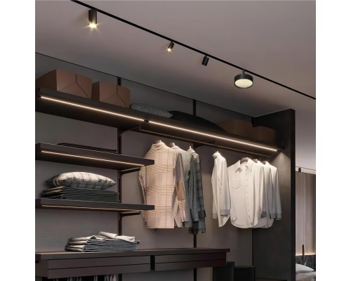 Светильник для трековой системы Favourite 4584-1U Logica LED*18W, 48V, 1080LM, 2700-5700K, CRI>90, beam angle:100 D138*L145*H100мм