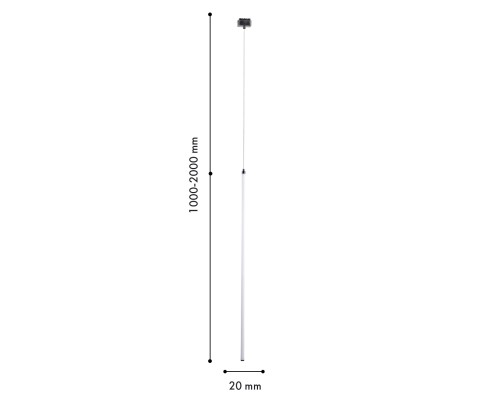 Светильник для трековой системы Favourite 4225-1P Unica LED×12W, 3000-6000K D30*H200мм