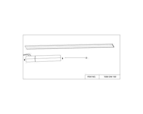 Драйвер Favourite 1000-DW-100 Unica 100W, 42V, IP20 L327*W32*H30мм