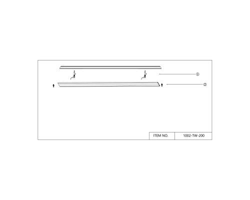 Шинопровод Favourite 1002-TW-200 Unica IP20 L2000*W30*H5мм