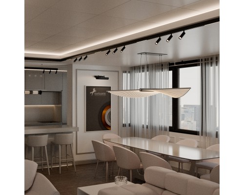 Светильник для трековой системы Favourite 4584-1U Logica LED*18W, 48V, 1080LM, 2700-5700K, CRI>90, beam angle:100 D138*L145*H100мм