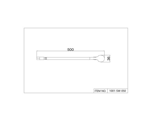 Проводной коннектор Favourite 1001-SW-050 Unica IP20 L500*W36мм