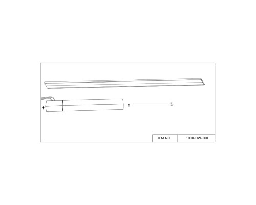Драйвер Favourite 1000-DW-200 Unica 200W, 42V, IP20 L372*W32*H30мм