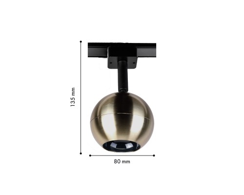 Светильник для трековой системы Favourite 4229-1U Unica LED*8W, 42V, 500LM, 3000-6000K, CRI>90 D80*H135мм