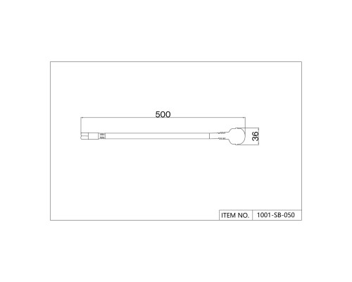 Проводной коннектор Favourite 1001-SB-050 Unica IP20 L500*W36мм