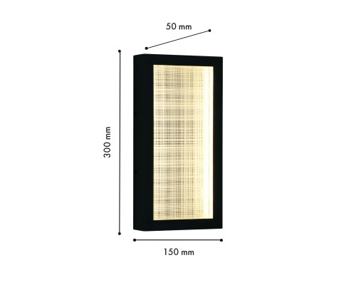 Бра Favourite 4298-1W Mist LED*12W, 180LM, 4000K, IP54 D50*W150*H300мм