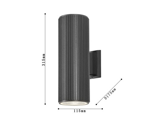 Бра Favourite 4514-2W Pola 2*E27*40W, IP54 D175*W115*H315мм