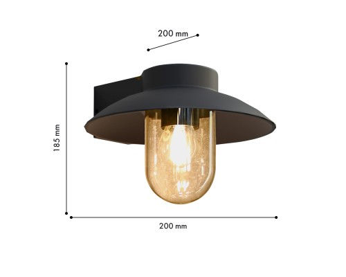 Бра Favourite 4384-1W Lock 1*E27*40W, IP54 D200*W200*H185мм