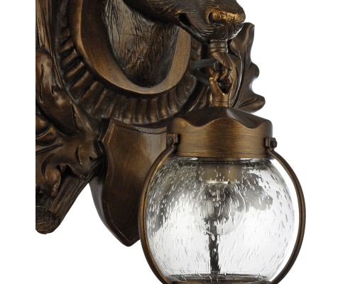 Уличный настенный светильник Favourite 1849-1W Hunt 1*E27*60W, IP44 D260*W340*H530мм