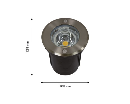 Уличный врезной светильник Favourite 3039-1U Earthen 1*LED*6.5W, 515LM, 4000K, IP67 L108*W108*H128мм