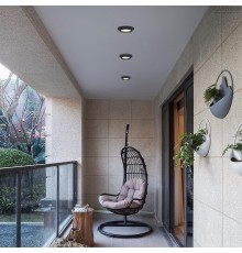 4672-1U, уличный светильник, D110xH42, cutout:D95, 1xGX53LEDx15W, IP44, excluded