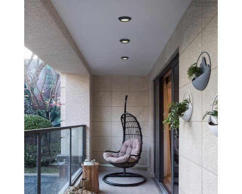 Уличный врезной светильник Favourite 4673-1U Umbra 1*GX53LED*15W, IP44 L110*W110*H42, вр.от.D95мм