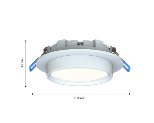 Уличный врезной светильник Favourite 4672-1U Umbra 1*GX53LED*15W, IP44 D110*H42, вр.от.D95мм