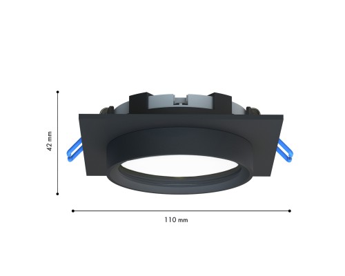 Уличный врезной светильник Favourite 4673-1U Umbra 1*GX53LED*15W, IP44 L110*W110*H42, вр.от.D95мм