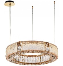 4204-6P, подвесная люстра, D600xH120/1500, LEDx60W, 6000LM, 3000K, included