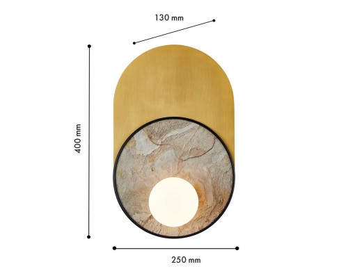 Бра Favourite 4595-1W Messier 1*G9LED*9W D130*W250*H400мм