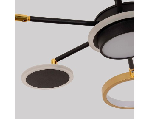 4687-7P, подвесная люстра, D840xH610, LEDx90W/45W/45W, 5980/3060/2940LM, 4000/6500/3500K, included, remote control