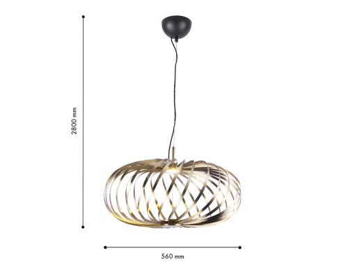 Подвесная люстра Favourite 4680-1P Spring LED*6W, 500LM, 3000K D560*H385/2800мм