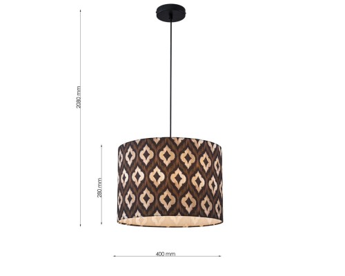 4767-1P, подвес, D400xH310/2080, 1xE27x40W, excluded