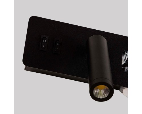 4692-1W, настенный светильник, D70xW280xH130, LEDx6.5W+LEDx16W, 55LM+1470LM, 4000K, included