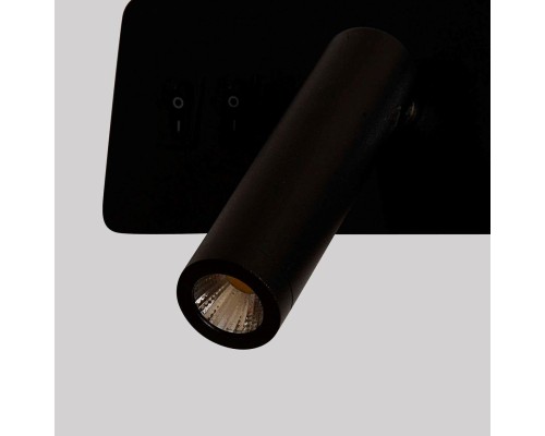 4691-1W, настенный светильник, D70xW280xH130, LEDx6.5W+LEDx3.3W, 85LM+205LM, 4000K, included