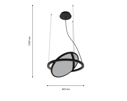 Подвес Favourite 4636-1P Pany LED*30W, 2625LM, 4000K, IP20 D460*H500/1500мм