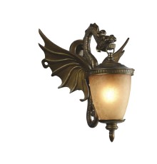 Уличный настенный светильник Favourite 1717-1W Dragon коричневый