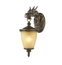 Уличный настенный светильник Favourite 1716-1W Dragon коричневый