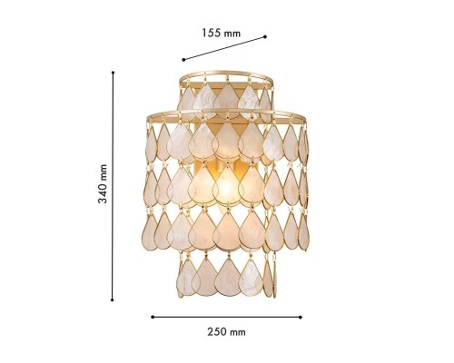 4763-1W, настенный светильник, D155xW250xH340, 1xE14x40W, excluded