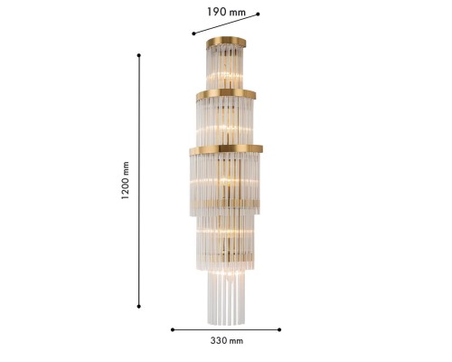 Бра Favourite 4308-5W Regal 5*E14*40W D190*W330*H1200мм