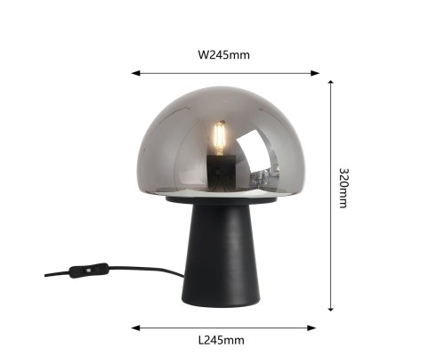 Настольная лампа Favourite 4449-1T Hongo 1*E27*60W, switch D245*H320мм