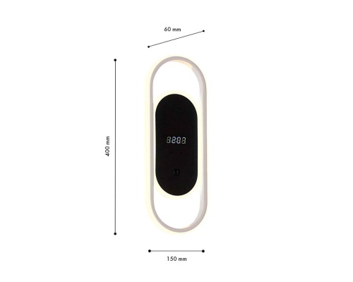 4689-1W, настенный светильник, D60xW150xH400, LEDx26W, 2070LM, 4000K, included