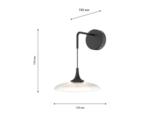 Бра Favourite 4656-1W Wilet LED*4W, 280LM, 4000K D195*W150*H185мм