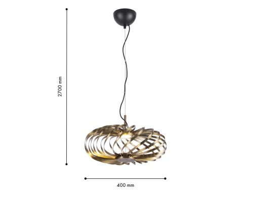 Подвесная люстра Favourite 4679-1P Spring LED*6W, 500LM, 3000K D400*H325/2700мм