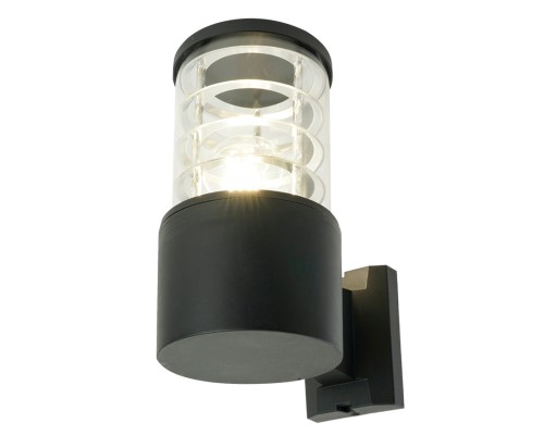 Светильник садово-парковый Feron.ONE DH0801-P, на стену вверх, E27 230V, черный пластик