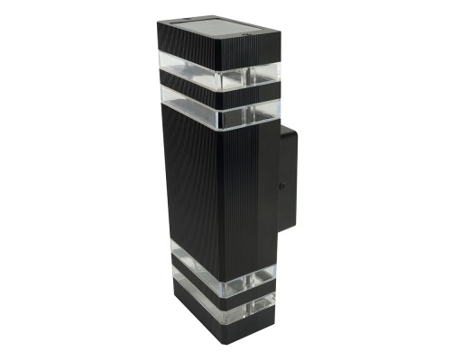 Светильник садово-парковый  Feron.ONE DH0807-P, на стену вверх/вниз,  2*GU10 220-240V, черный пластик