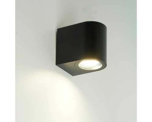 Светильник садово-парковый Feron.ONE DH014-P,на стену, GU10 220-240V, черный пластик