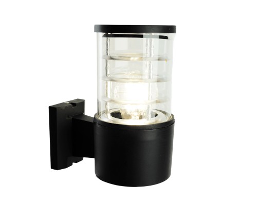 Светильник садово-парковый Feron.ONE DH0801-P, на стену вверх, E27 230V, черный пластик