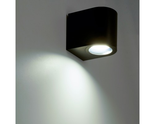 Светильник садово-парковый Feron.ONE DH014-P,на стену, GU10 220-240V, черный пластик