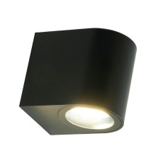 Светильник садово-парковый Feron.ONE DH014-P,на стену, GU10 220-240V, черный пластик